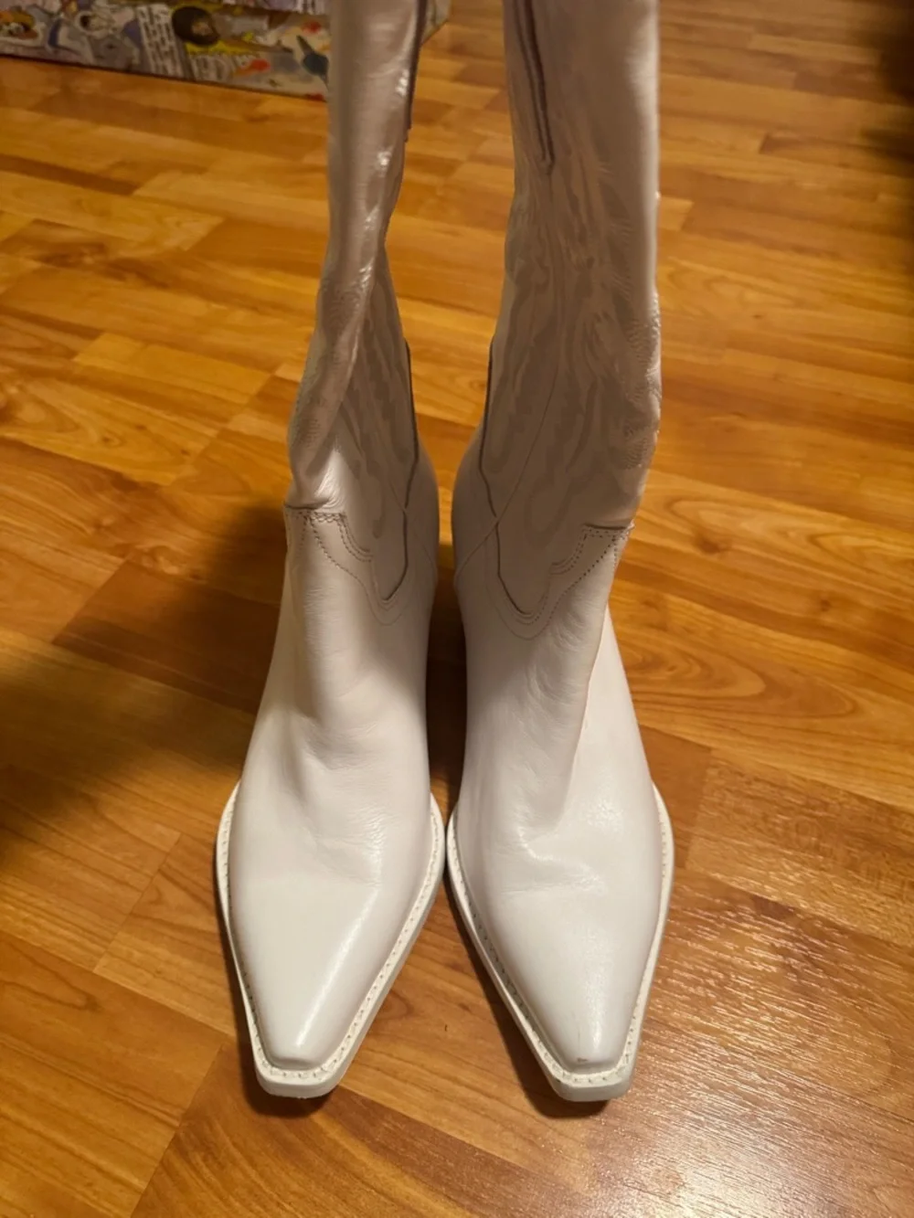 Jeffery Campbell white Dagget cowboy boot size 9 NEW - Picture 7 of 7